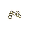 Krimp Кольцо двойное соединительное 0.6х5мм биж.сплав бронза 10гр