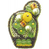 Crystal Art Набор для изготовления броши БП187 4х6см Яркий кактус