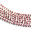 Krimp Лента стразовая стекло SS6-2мм 50см Розовый
