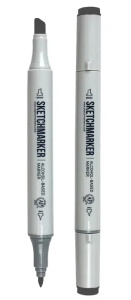 Sketchmarker Маркер двухсторонний на спиртовой основе TG2 Тонированный серый 2
