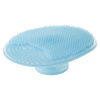 IRISK Терка - Скраб для лица / тела овальная, силиконовая, 07 Голубая