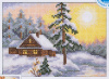 RTO Набор для вышивания крестом 11x7.5см Морозное утро