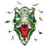 Ewa Пазл-головоломка деревянный 40x24см Динозавр T-Rex