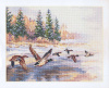 Алиса Набор для вышивания крестом 23х17см 3-27 Утки летят