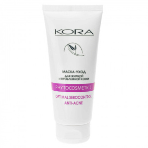 Kora Phytocosmetics Маска-уход для жирной и проблемной кожи, 100 мл