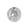Krimp Подвеска 15х15мм биж.сплав ант.серебро 5шт Монетка