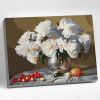Molly Картина по номерам 30х40см Натюрморт белыми пионами