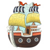 Woodlandtoys Пазл деревянный 112 деталей Кораблик