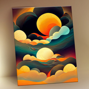 Molly Картина по номерам с поталью 15х20см Абстракция