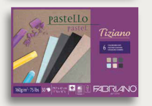 Fabriano Альбом для пастели Tiziano 21х29.7см 160гр 30л Темные цвета