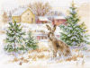 Алиса Набор для вышивания крестом 23х17см 1-31 Зимний день Заяц-русак