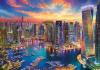 Гранни Алмазная мозаика на холсте 100х70см Мегаполис
