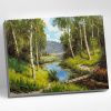 Molly Картина по номерам 40х50см Прищепа Мостик через реку