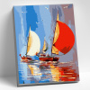 Molly Картина по номерам 20х30см Яркие парусники