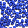 Krimp Кубик 4х4мм хрустальное стекло 45шт Ультрамарин