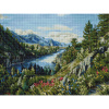 Белоснежка Алмазная мозаика на подрамнике 30х40см Река Катунь