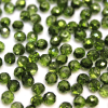 Krimp Рондель 4х3мм хрустальное стекло 130шт Лесная зелень