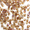 Krimp Кубик 2х2мм хрустальное стекло 100шт Коричневый опал