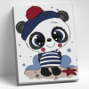 Molly Картина по номерам 20х30см Панда-милашка