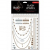 Dizao tattoo Flash Jewels Золотые временные тату Музыкальная звезда
