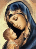 Гранни Алмазная мозаика на холсте 30x40см Мадонна и дитя