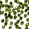 Krimp Биконус 4х4мм хрустальное стекло 90шт Лесная зелень/электрик