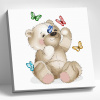Molly Картина по номерам 20х20см Плюшевый мишка