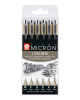 Sakura Набор капиллярных ручек Pigma Micron 6шт Черный