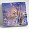 Molly Картина по номерам 30х30см Зимний вечер