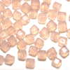 Krimp Кубик 4х4мм хрустальное стекло 45шт Персиковый опал 21010435