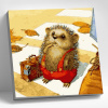Molly Картина по номерам 30х30см Ежик путешественник
