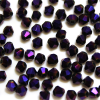 Krimp Биконус 4х4мм хрустальное стекло 90шт Пурпурный металлик