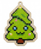 Гранни Подвеска алмазная 7.1х9.4см Елочка Wp0316