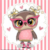 Molly Алмазная мозаика 20х20см Умная совушка