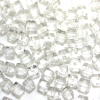 Krimp Кубик 4х4мм хрустальное стекло 45шт Белый прозрачный