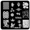 IRISK Nail Art Трафарет для ризографа металлический, № 08, 6,2 х 6,2 см