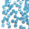 Krimp Биконус 4х4мм хрустальное стекло 90шт Голубой матовый АВ