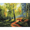 Белоснежка Картина по номерам на холсте 40х50см Березовая роща