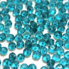 Krimp Рондель 4х3мм хрустальное стекло 140шт Лазурный