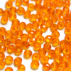 Krimp Рондель 2х3мм хрустальное стекло 200шт Оранжевый