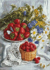 Гранни Алмазная мозаика на холсте 50х70см Сочный урожай