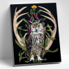Molly Картина по номерам 40х50см Тотемная птица Филин