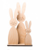 Timberlicious Заготовка фанера 17х8х30см Заячья семейка на подставке