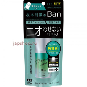 LION Ban Premium Stick Дезодорант-антиперспирант ионный, стик, твёрдый, 20 мл