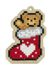 Гранни Подвеска алмазная 6х8.5см Новогодний мишка