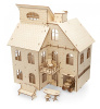 Ewa Конструктор деревянный Кукольный дом с лифтом