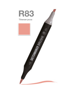 Sketchmarker Маркер Brush двухсторонний на спиртовой основе R83 Темная роза
