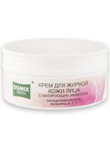 Domix Green Крем для лица с матирующим эффектом для жирной кожи, 75 мл