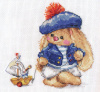 Алиса Набор для вышивания крестом 14х14см 0-180 Зайка Ми Моряк