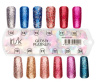 IRISK Палитра цветов гель - лака Glossy Platinum, 13 - 18 номер